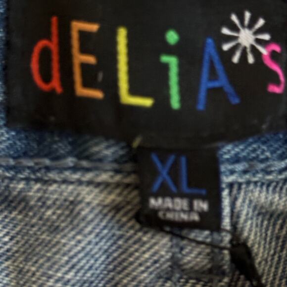 DELIA’S NWT Light WASH DENIM JEANS CHECKERBOARD TRIM OUTER LEG SIDES HALLOWEEN - Picture 6 of 9